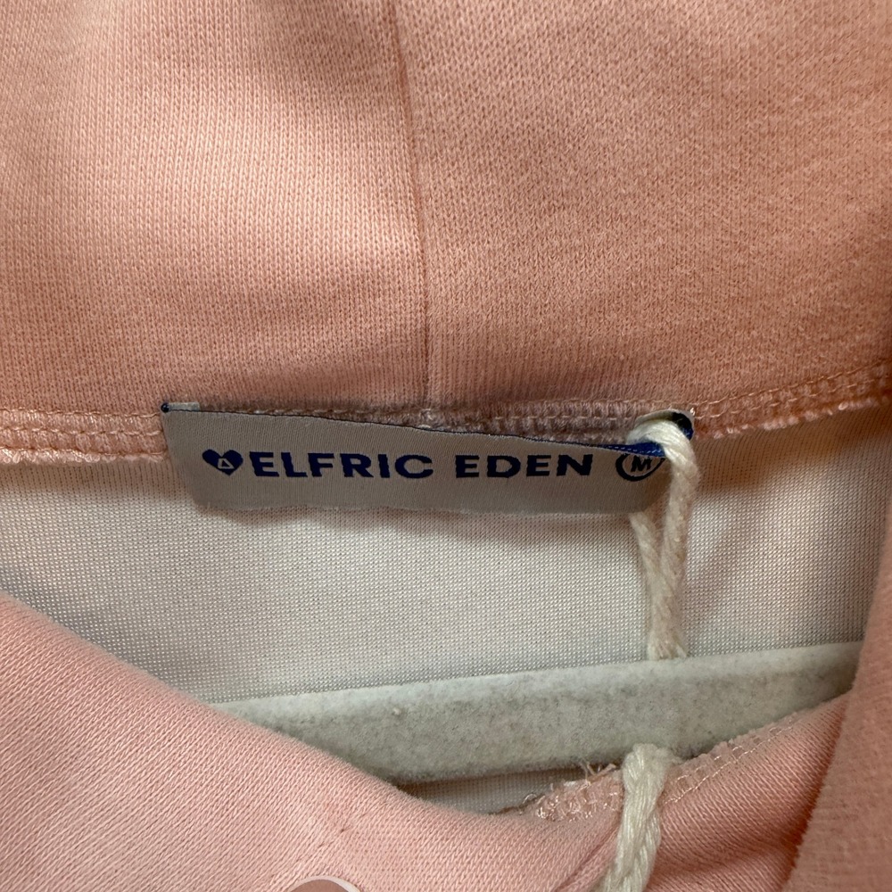 Aelfric Eden Hoodie Adult Medium Pink Star Boucle Streetwear Pullover NEW - Picture 7 of 13